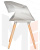 Стул обеденный DOBRIN ALIEN (ножки светлый бук, цвет светло-серый (GR-01))