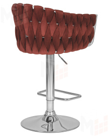 Стул барный DOBRIN MARCEL (винный велюр (MJ9-35))
