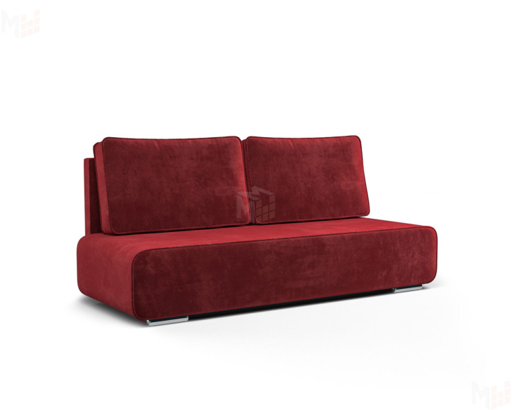 Диван еврокнижка Марк  Бархат красный STAR VELVET 3 DARK RED