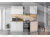 Кухонный гарнитур КГ 6 (1,6м) Белый текстурный/Тростник