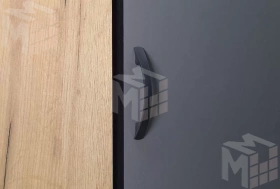 Шкаф 2-х створчатый Ольга-Лофт 3 Дуб Крафт Золотой/Темно-Серый