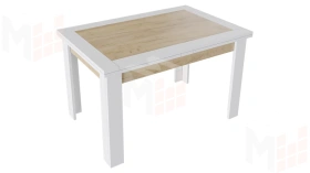 Стол раздвижной Хьюстон Тип 4  Белый, Дуб Крафт золотой