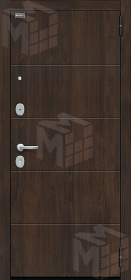 Входная металлическая дверь Флэт Kale  Almon/Off-white