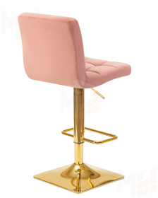 Стул барный DOBRIN GOLDIE (пудрово-розовый велюр (MJ9-32))