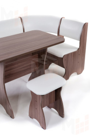 Кухонный уголок Тюльпан (ясень темный/барнео милк)