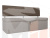 Кухонный прямой диван Стоун (бежевый\коричневый)