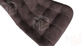 Стул BOSTON Черный муар, Велюр V002 бургундия