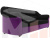 Диван прямой Карнелла (Черный\Фиолетовый)