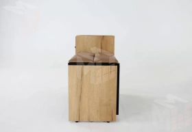 Тумба Ольга-Лофт 5 Дуб Крафт Золотой/Темно-Серый