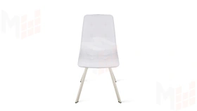 Стул Бруно (паук Т2) Бежевый муар, Кожзам Белый