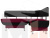 Кухонный угловой диван Альфа правый угол (Бордовый\Черный)