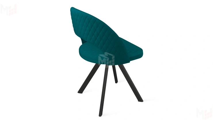 Стул Гэтсби К2 Черный муар, Велюр Confetti Izumrud