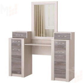 Стол косметический ОКТАВА с зеркалом (дуб клабхаус серый)