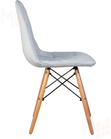 Стул обеденный DOBRIN BENNET (ножки светлый бук, пудрово-голубой велюр (HLR-15))