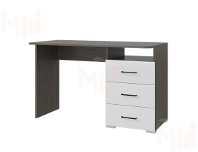 Стол компьютерный Ненси (венге/белый глянец)