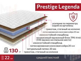 Матрас Prestige Legenda 120х190 см 