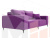 Прямой диван Льюес (Фиолетовый)