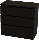 Комод Варма 3 ясень черный