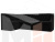 Кухонный угловой диван Мерлин левый угол (Черный)