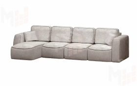 Диван угловой раскладной Бафи-2 комбинация №4 Романо Мокка