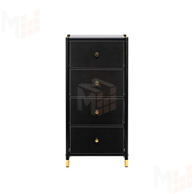 Комод Leset Нирита/Хайди, 4 ящика, Черный (Черный/Черный)