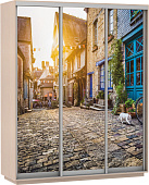 Шкаф-купе Экспресс Фото трио Улица 1800