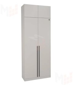 Шкаф 2-х створчатый Николь 2 Кашемир/Ручки-черные матовые