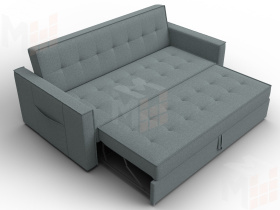 Диван прямой Лига-104 (160) ( Амур 07 серый )