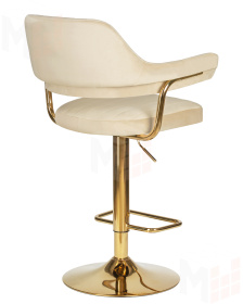 Стул барный DOBRIN CHARLY GOLD (бежевый велюр (MJ9-10))