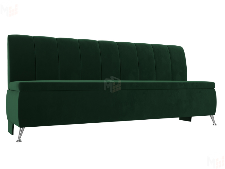 Кухонный прямой диван Кантри (Зеленый)