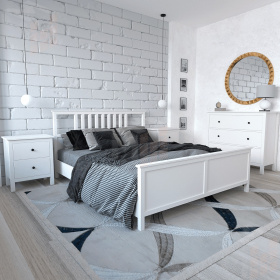 Кровать Хэмнес (1600*2000мм) Ф-156.02_белая