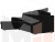 Угловой диван Атланта Лайт Б/С левый угол (Черный)