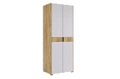 Шкаф двухдверный Адам  крафт золотой/белое дерево