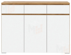 Комод  ГРЕТТА  3С3Я  Дуб Крафт золотой - Белый