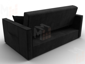 Диван прямой Лига-104 (140) ( SEVEN 35 черный )