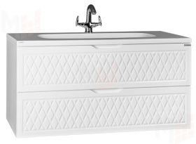 Тумба подвесная под умывальник "Stella 100" 3D В2 Домино