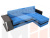 Угловой диван Атланта М правый угол (Голубой\Черный)