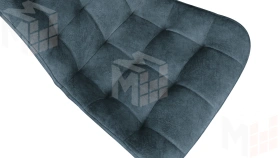 Стул BOSTON Черный муар, Велюр V006 бирюзовый