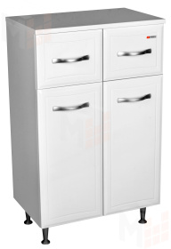 Комод для ванной Домино 50 с двумя ящиками Идеал