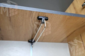 Шкаф 2-х створчатый Ольга-Лофт 3 Дуб Крафт Золотой/Темно-Серый