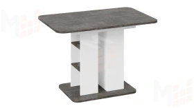 Стол раздвижной Мюнхен Тип 2 Белый Ясень, Ателье темный