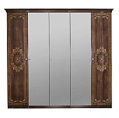 Шкаф Патрисия 5-дверный (2+1+2) с зеркалом караваджо глянец