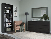 S00302 Варма 6Д комод 160х77х40 шпон ясень, черный