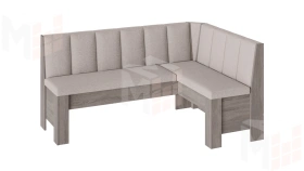 Кухонный уголок Ганновер Дуб Сонома трюфель, Рогожка Capri Бежевая