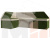 Кухонный угловой диван Дуглас левый угол (Бежевый\Зеленый)