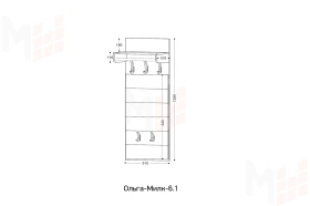 Вешалка настенная Ольга-Милк 6.1 Винтерберг