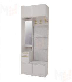 Прихожая Николь 1 Кашемир/Ручки-сатиновое золото