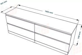 Комод Варма 4Д белый