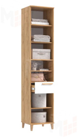 Пенал открытый Ирис Браш Вайт/Дуб Крафт