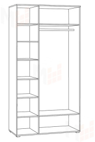 Шкаф для одежды Остин 13.336.03